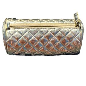 Orlane Quilted Metallic Gold Make-Up Bag